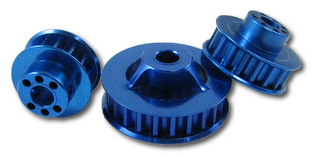 Jet Racing PU-19B - 7075 Pulley 19T Blue (for 4mm Shaft)
