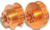 Jet Racing PU-16O - 7075 Pulley 16T Orange (for 4mm Shaft)
