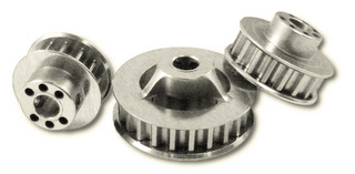 Jet Racing PU-14S - 7075 Pulley 14T Silver (for 4mm Shaft)