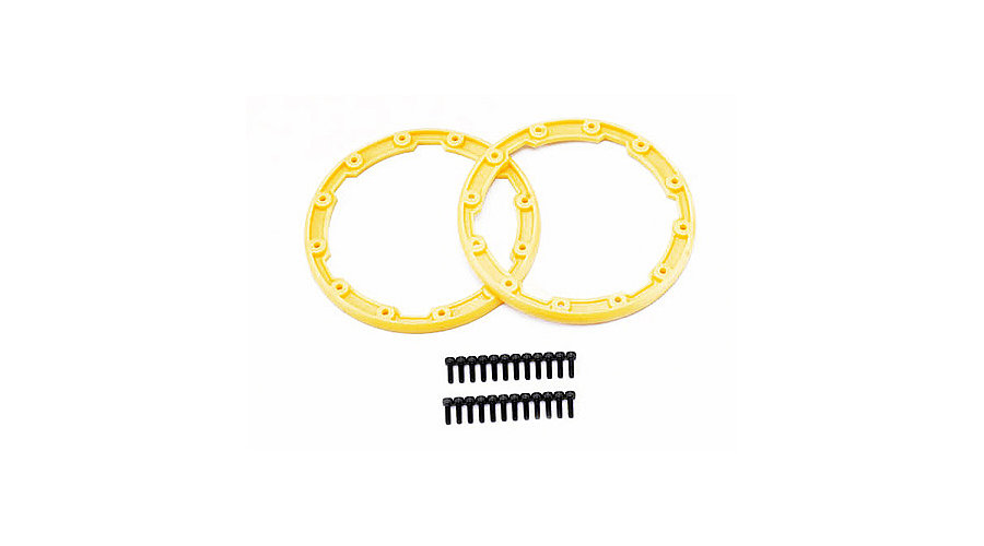 Traxxas 5665 - Sidewall Protector, Beadlock Style,Yellow (Summit)