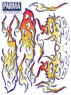 Parma 10653 - Decal, Tribal Flames