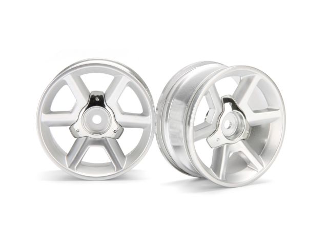 HPI 33471 - GT Wheel Silver 6mm Offset 2pcs