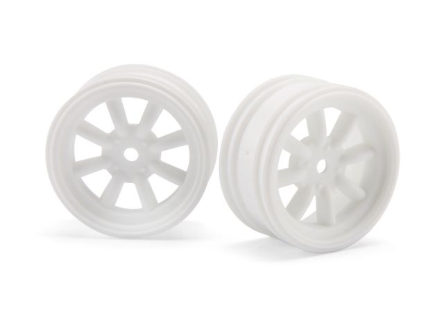 HPI 3930 - MX60 8-Spoke Wheel White 0mm Offset 2pcs