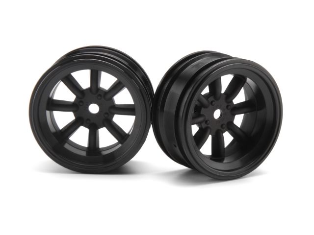 HPI 3941 - MX60 8-Spoke Wheel Black 6mm Offset 2pcs