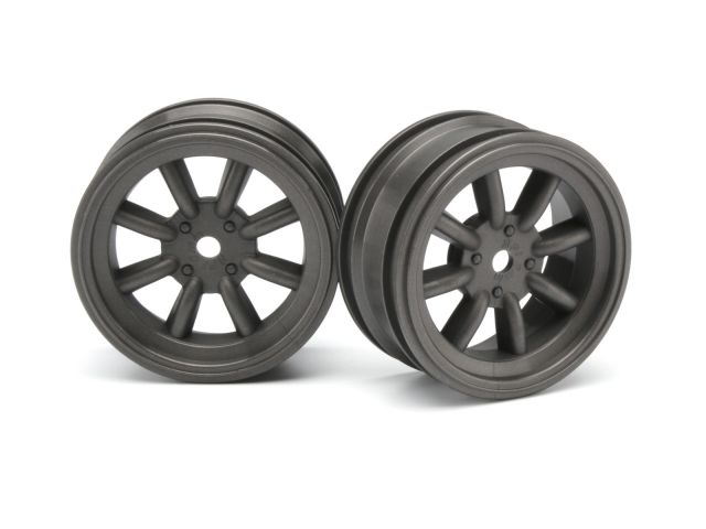 HPI 3934 - MX60 8-Spoke Wheel Gunmetal 0mm Offset 2pcs