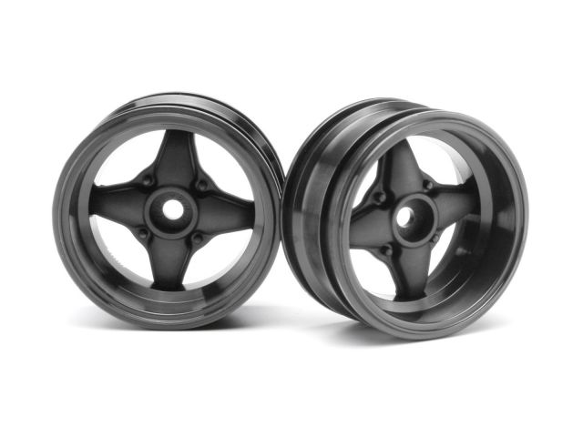 HPI 3914 - MX60 4-Spoke Wheel Gunmetal 6mm Offset 2pcs 