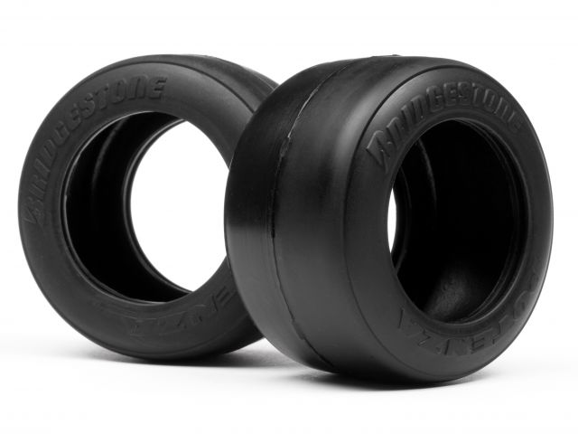 HPI 102907 - Bridgestone High Grip Slick Tire, S, Rear (Foumula Ten) 