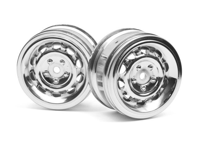 HPI 33472 - Vintage Wheel CC Type 26mm CHROME (0mm OFFSET/2pcs)