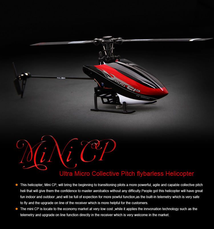 Walkera Mini CP - 3-Axis Flybarlss Helicopter Devo 7 RTF