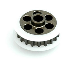 Schumacher U3359 - Pulley; CNC Alloy 20t Front (CAT SX)