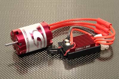 Corally 50095 - BMS ESC + Red 9.5T Star Motor (Red Series Brushless System)