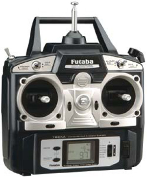 Futaba 6EXA-FM72 - 6-Channel FM Radio (Mode 1) + R136F Receiver + S3003 Servo x4 (Aircraft)