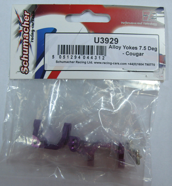 Schumacher U3929 Alloy Yokes 7.5 Deg ( Cougar )