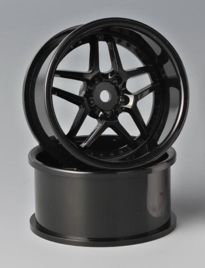 Speed Way Pal PA104-5BL - BLITS BRW03 Black Wheel 5mm OffSet 2pcs