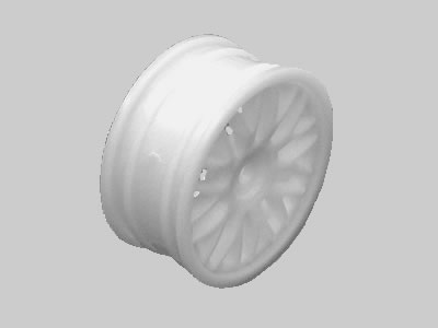 Atlas MH7-622 - 24mm Y-Spoke Wheel White  (Kyosho, HPI)