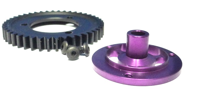 Robinson 1535 - Alum Gear Adaptor with 44T Spur Gear (HPI Nitro RS4)
