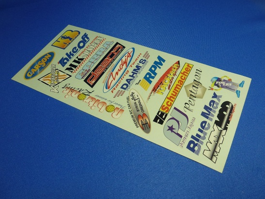 Powers PJ-D3 - World Sponsor Decal, 2 sheets 