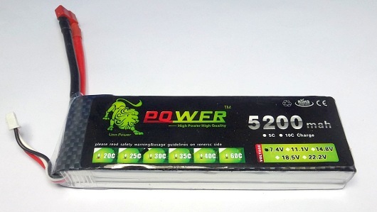 Power 2-5200-30C - LiPo Battery 7.4V 5200mAh 30C