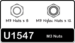 Schumacher U1547 - SPEED PACK (M3 Nuts)