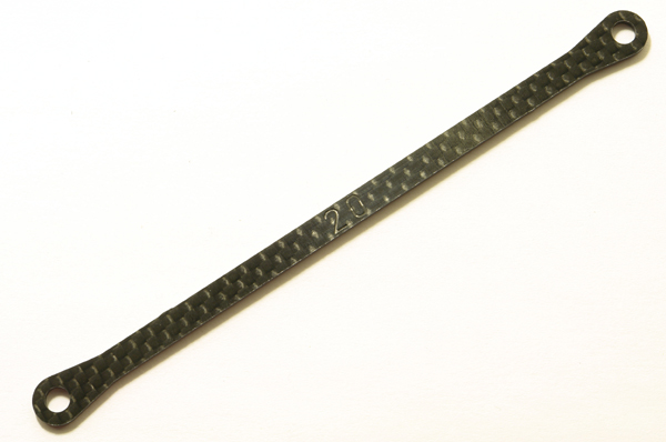 Corally 75119 - Camber Bar 2.0 Degree, 1.5mm Graphite (SLX)