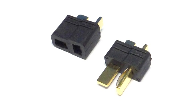 Jet Racing P-09BK - T-Plug Black 1 pair