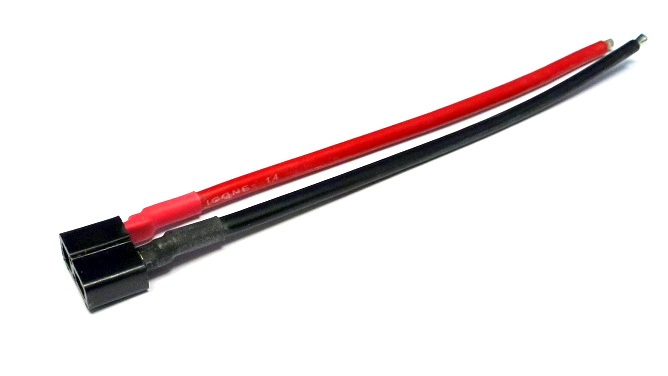 Jet Racing P-11 - T-Plug, Female with 14 Gauge Silicone Wire
