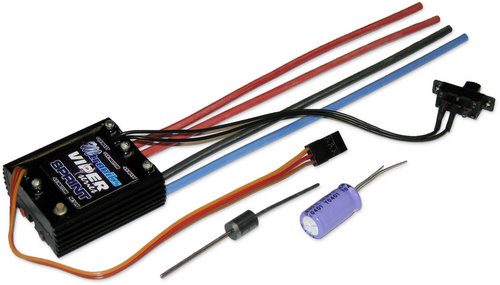 M.troniks V-Sprint - Viper Sprint Waterproof ESC, 1-Touch, 8 Turn Motor Limit