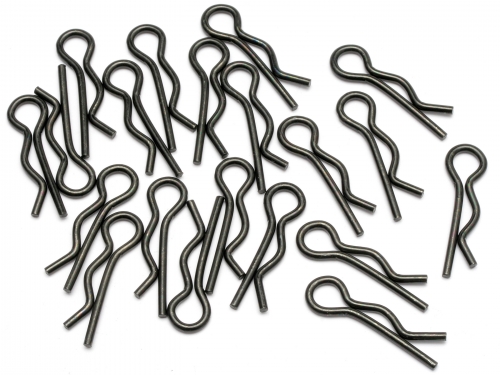 HPI 6203 - Body Clip (8mm / Black / 20pcs)