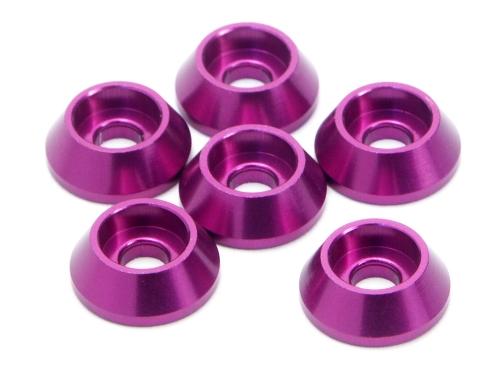 HPI Z845 - Cone Washer 3x10x3.5mm Purple / 6pcs (MT2)
