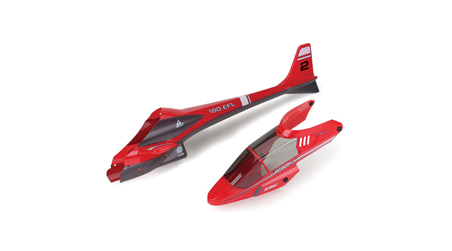 E-Flite EFLH1257 - Complete Body Set, Red (BCX / 2 / 3)