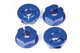 K-Factory K1251 - Alum Clamp Type Hex Wheel Hub 4pcs. Gunmetal (Asso. NTC3) *DISCONTINUED*