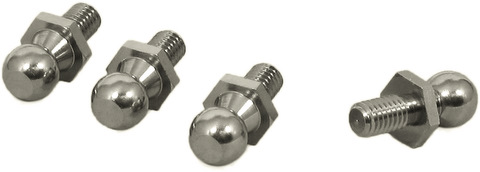 Square STB-11A - 64 Max Titanium Pillow Ball, 4pcs (Tamiya TB EVO 3, TA04, TRF414M)