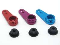 Square SGE-22P - Alum Servo Horn with Gear Adaptor, Purple (Futaba, KO, JR, Airtronic)