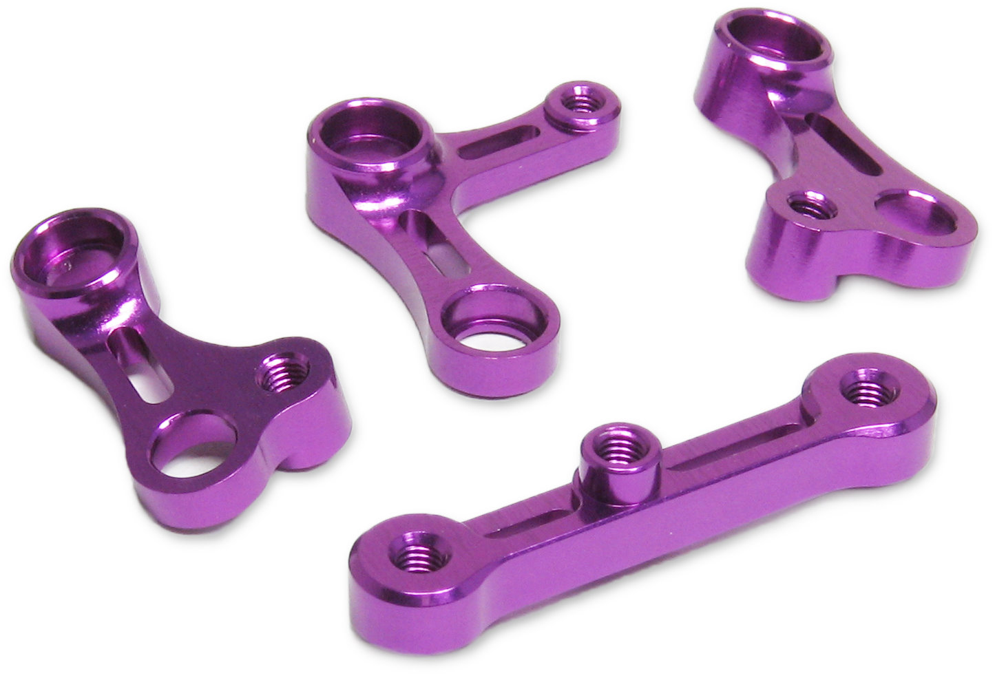Jet Racing GA-181B - 7075 Steering Arm Set, Blue (ABC Gambado)