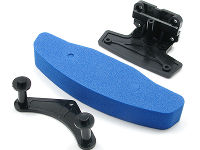 Square SMF-10BK - Front Bumper Set, Black (Tamiya M03M)