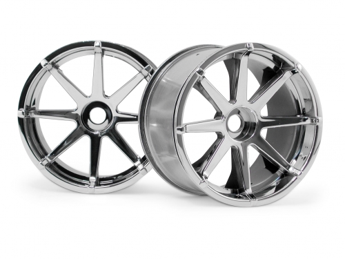HPI 3257 - Blact Wheel, Chrome 115x70mm, 7-inches, 2pcs (Savage)
