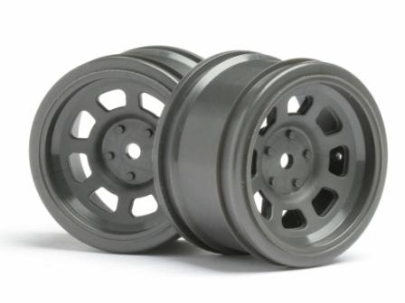 HPI 3860 - Vintage Stock Car Wheel 31mm Gunmetal 6mm Offset