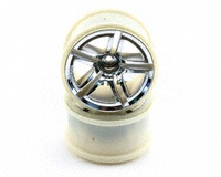 Traxxas 5572 - Twin Spoke Chrome Rear Wheels (2) (Jato)