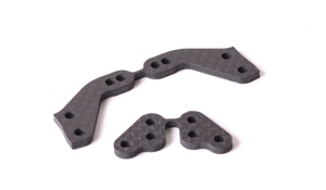 Schumacher U4293 - Graphite Steering Arm & Rear Hub Arm (Mi5) 