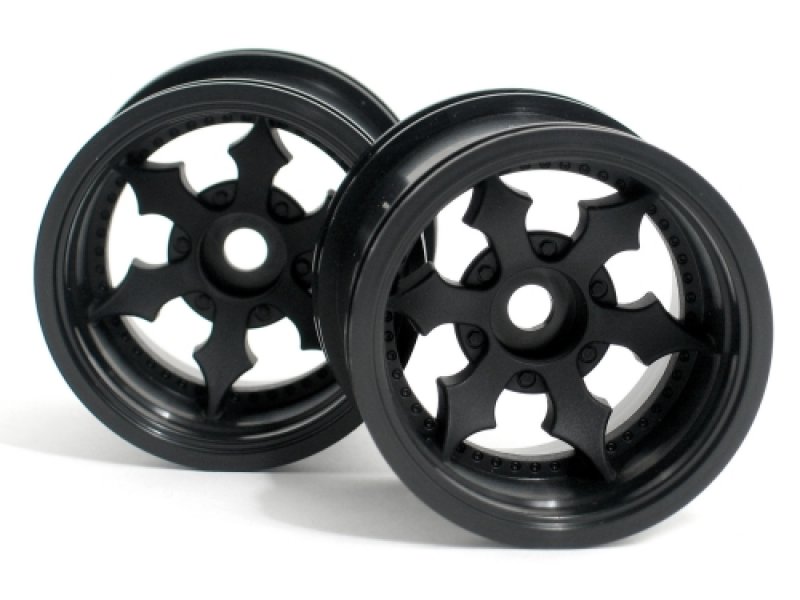 HPI 3081 - Spike Truck Wheel Black (Savage XS, E-Firestorm, Wheely King)