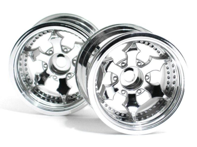 HPI 3082 - Spike Truck Wheel Shiny Chrome (Savage XS, E-Firestorm, Wheely King)