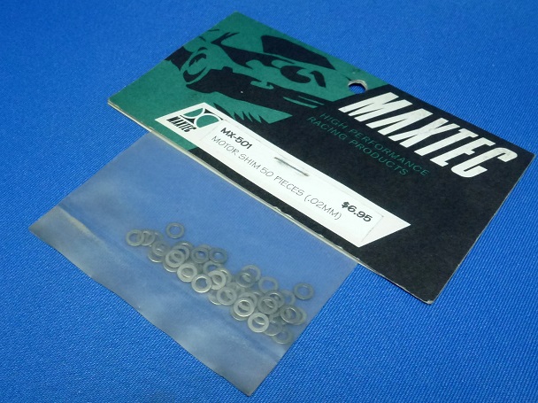 Maxtec MX-501 - Motor Shim 0.2mm Thick, 50pcs