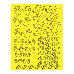 Parma 10810 - Paint Mask - Hands & Feet  Design