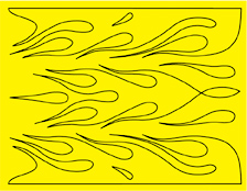 Parma 10667 - Paint Mask - Big Flames Design