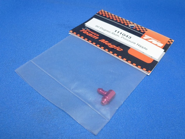 Team Magic 111043R - 90 Degree Alum Pressure Nipple, Red