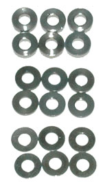 Schumacher U3131 - SPEED PACK Alloy Spacers M3x7mm 0.5;1;2mm (Mi5evo, Mi5)