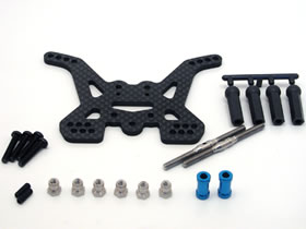 Square STD-204B - Graphite Rear Shock Tower (Tamiya TT-02B)