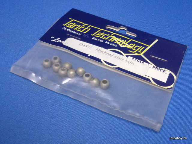TenthTechnology DAS11 - Hardened Alloy Ball Joint Balls, PTFE Impregnated (Predator, DTM)