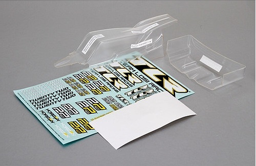 TLR TLR330000 - 22 2.0 Cab Forward Body & Wing Set *DISCONTINUED*