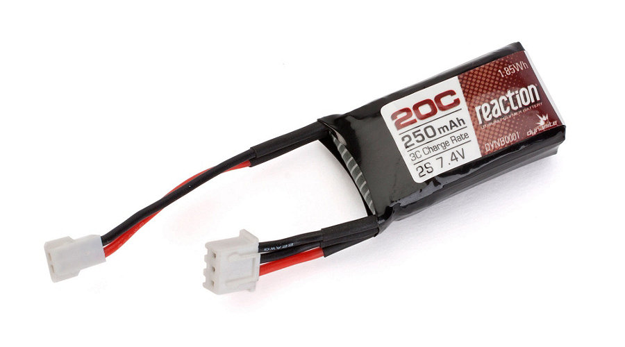 Dynamite DYNB0001 - 7.4V 250mAh 2S 20C LiPo (Micro Rally, Micro SCT)